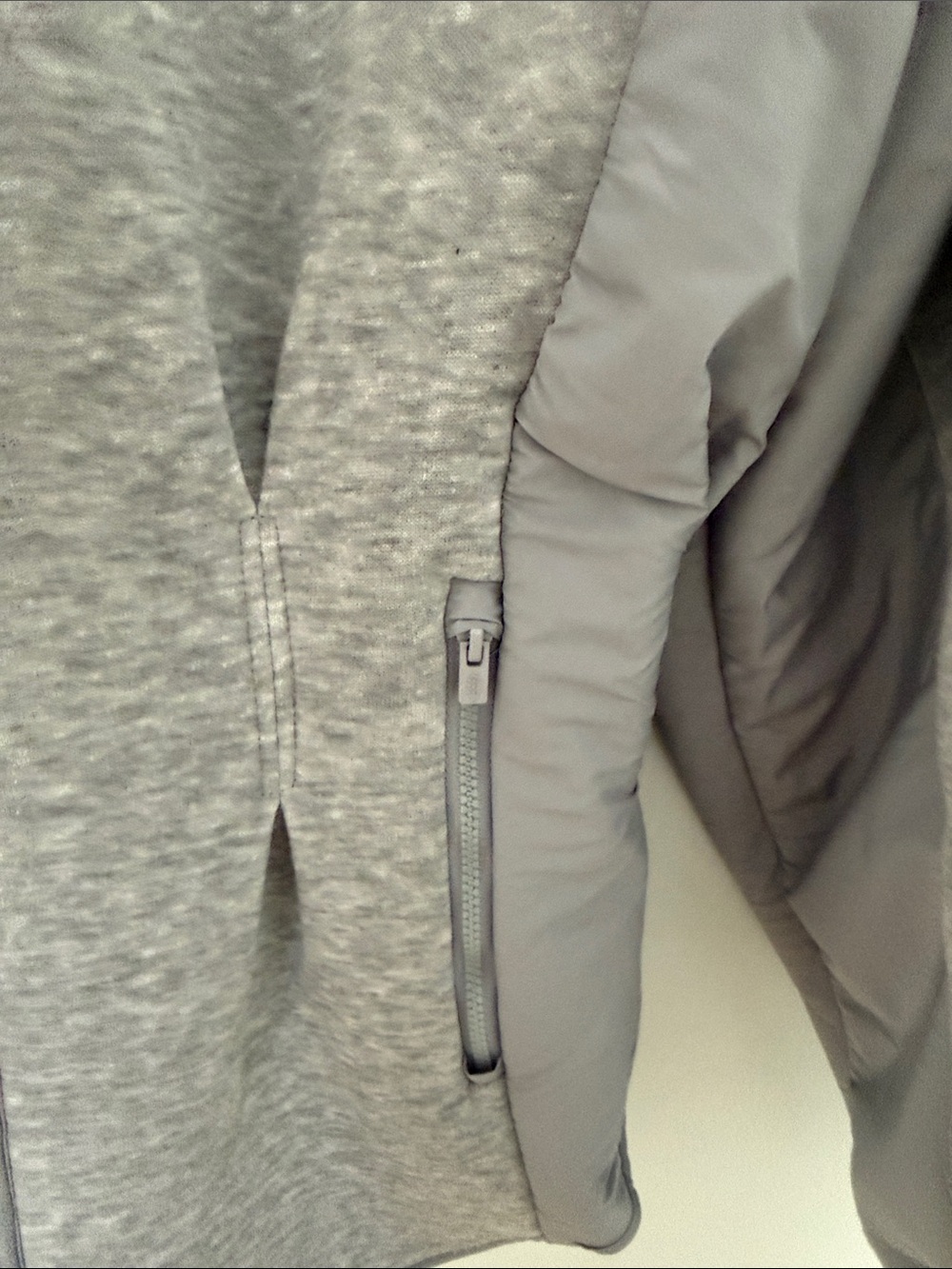 Free People Light Heather Gray Zip-Up Gia Fleece  Jacket - Picture 8 of 11